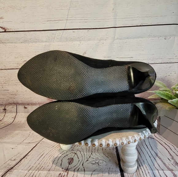 Kickerino Alaskan Black Suede Women's Kitten Heel Calf Boots Approx Size 8M - Picture 5 of 14